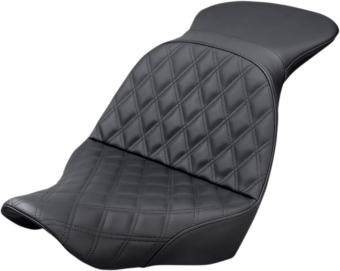 SADDLEMEN Explorer Seat - Lattice Stitched Softail 2018-2019  818-29-029LS