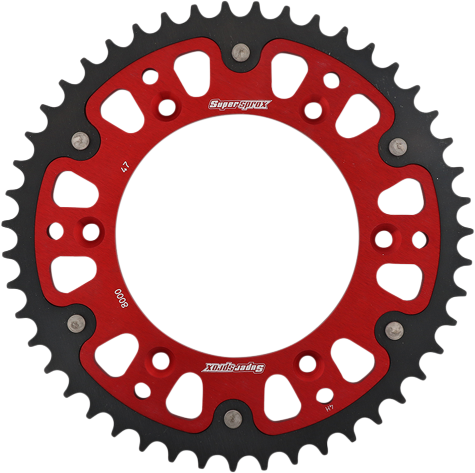 SUPERSPROX Stealth Rear Sprocket - 47 Tooth - Red - Beta RST-8000-47-RED