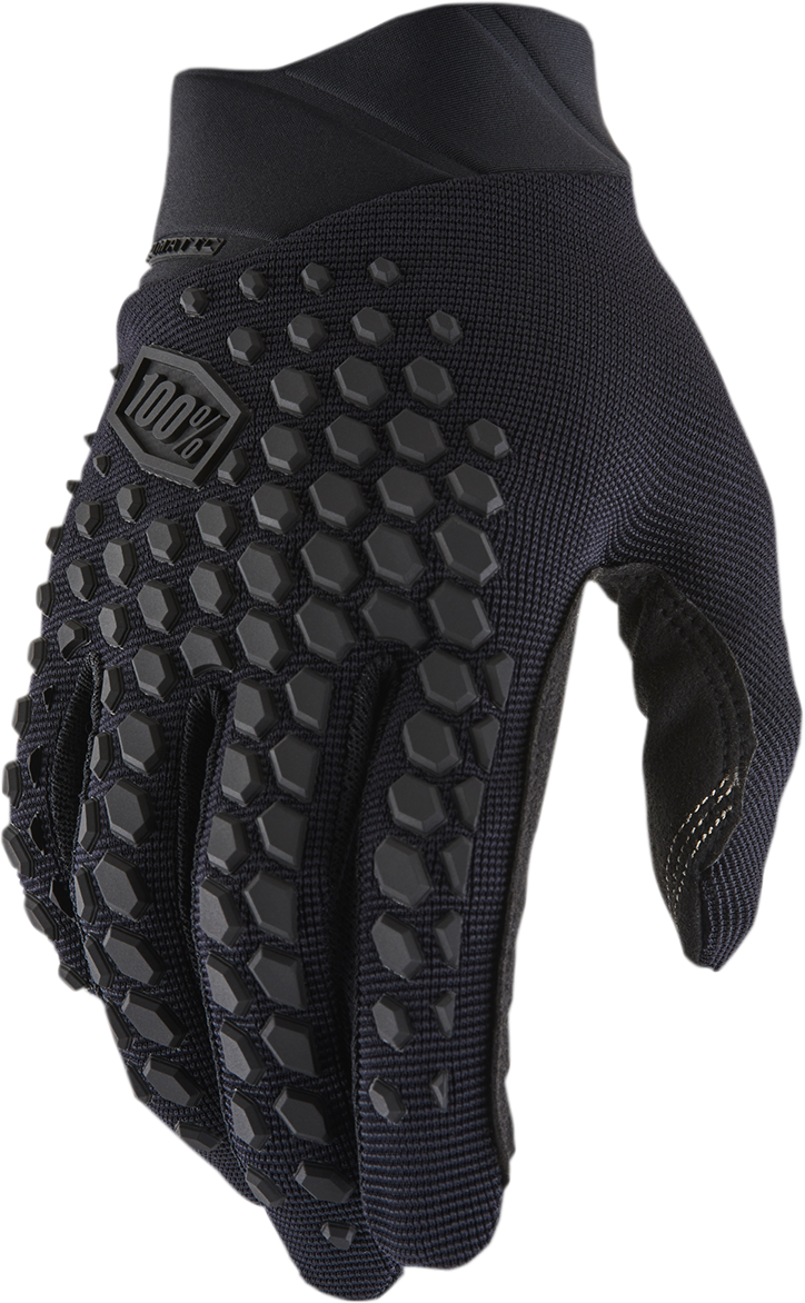 100% Geomatic Gloves - Black/Charcoal - Large 10026-00002