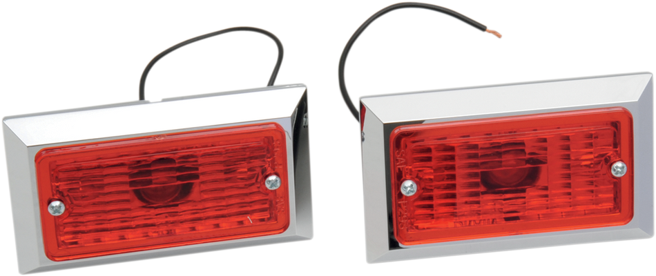 CHRIS PRODUCTS Marker Lights - Single Filament - Red 0714R-2