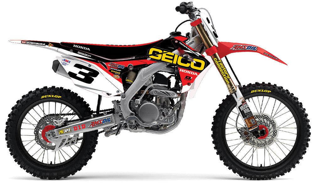 D-COR 2015 Geico Honda Graphics Kit (White) 20-10-725