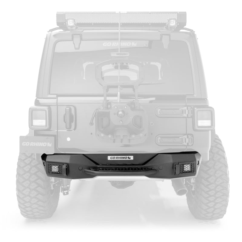 Go Rhino 18-20 Jeep Wrangler JL/JLU Rockline Rear Stubby Bumper 371100T