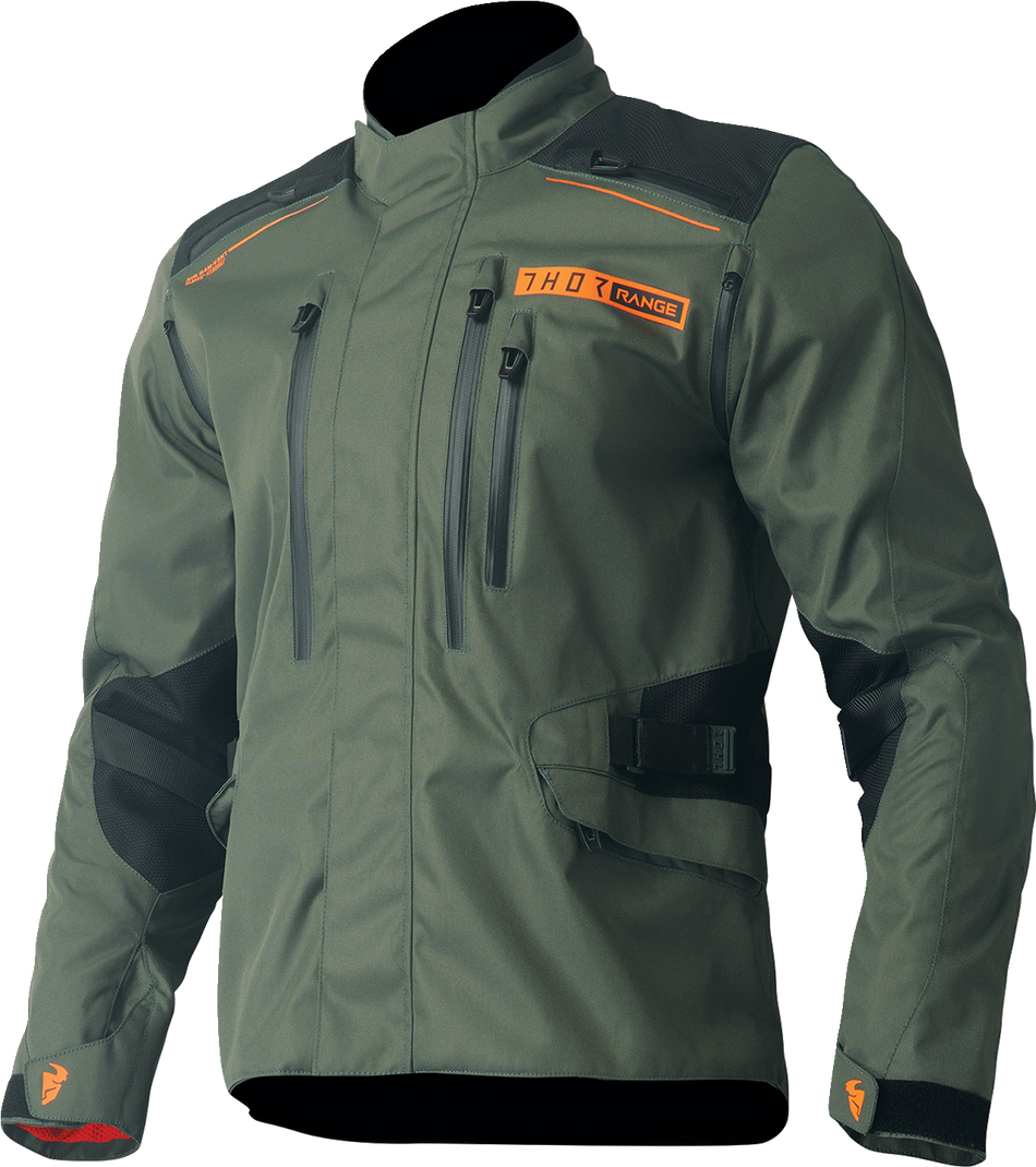 THOR Range Jacket - Army Green/Orange - Large 2920-0728