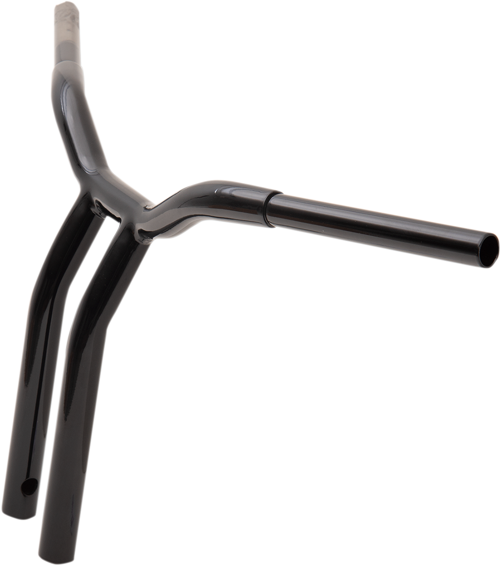 LA CHOPPERS Handlebar - Kage Fighter - One Piece - Bent - 14" - Black LA-7338-14B