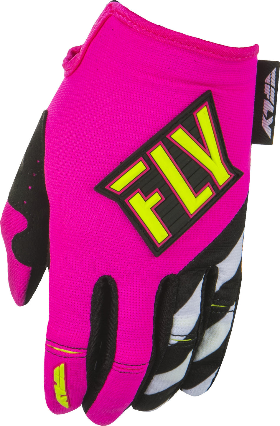 FLY RACING Kinetic Women's Gloves Neon Pink/Hi-Vis Ym 371-61903