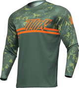 THOR Sector DIGI Jersey - Forest Green/Camo - Large 2910-7575