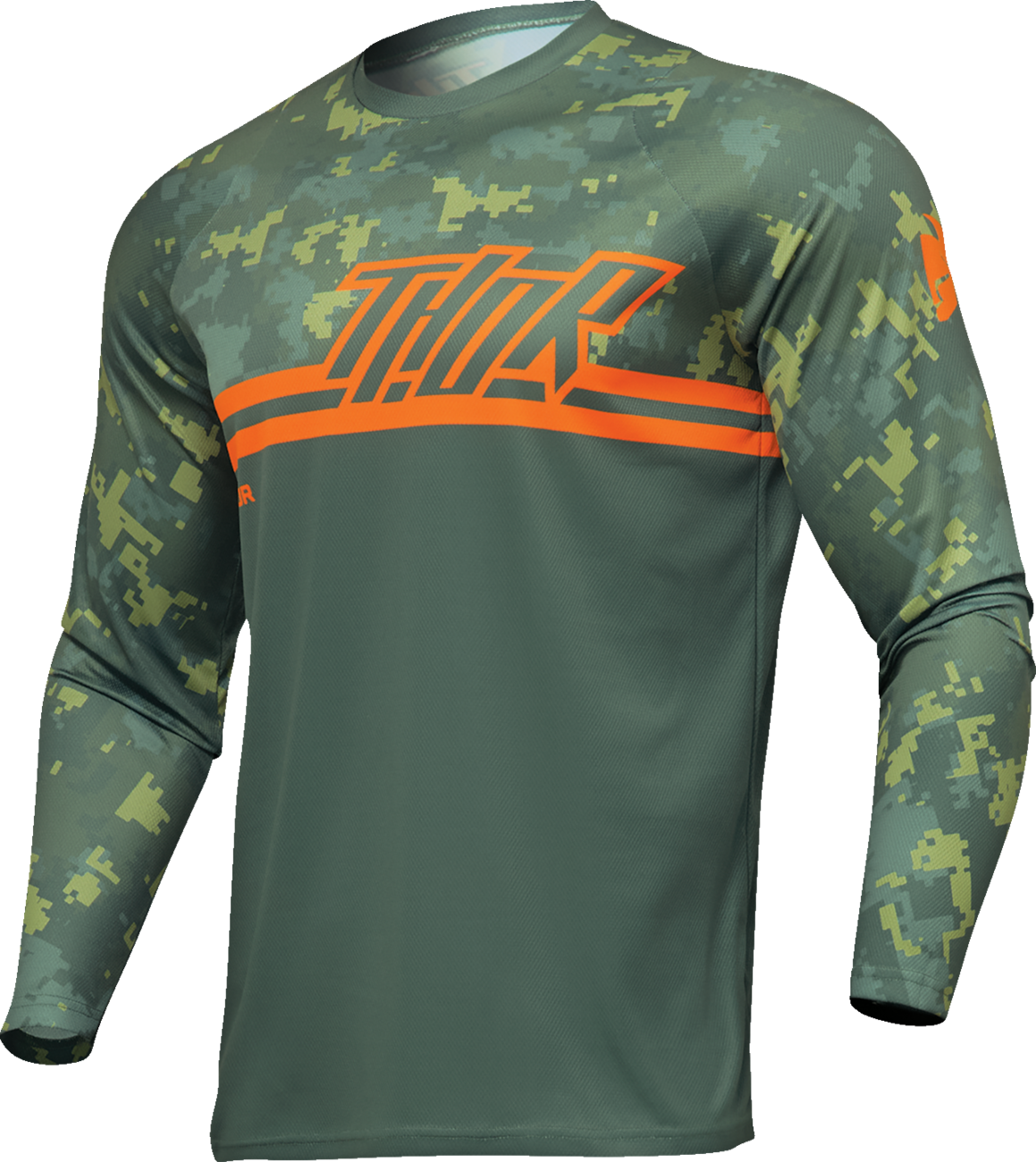 THOR Sector DIGI Jersey - Forest Green/Camo - 2XL 2910-7577