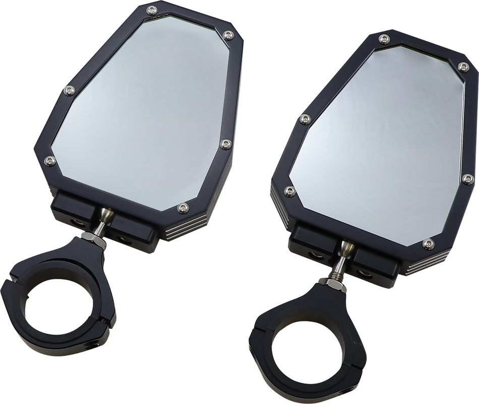 MOOSE RACING Mirror - Side View - Hexagon - Black M60-7009B