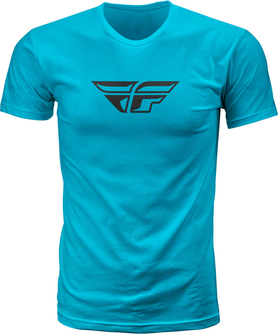 FLY RACING Fly F-Wing Tee Turquoise Lg 352-0618L
