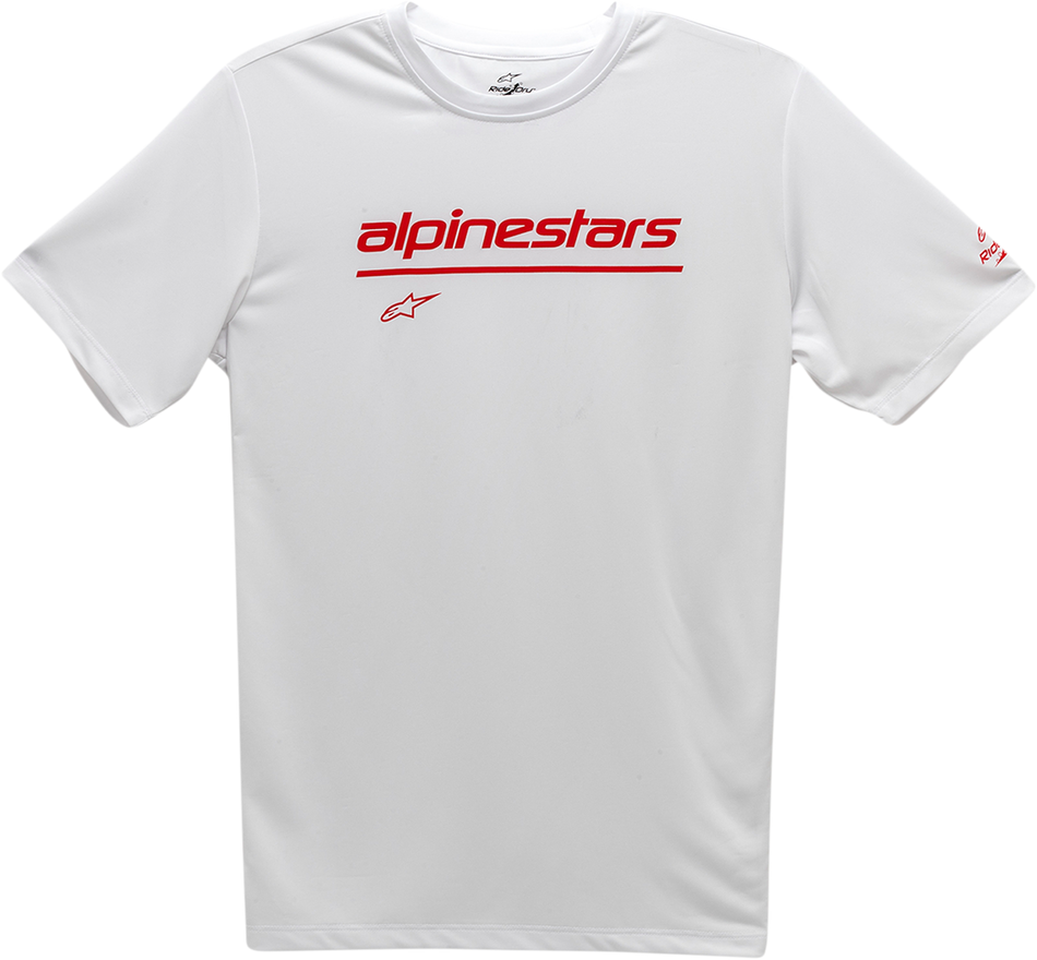ALPINESTARS Tech Line Up Performance T-Shirt - White - Large 121173800020L