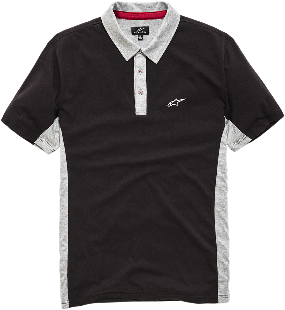 ALPINESTARS Champion Polo Shirt - Black/Heather Gray - Medium 1210415001028M