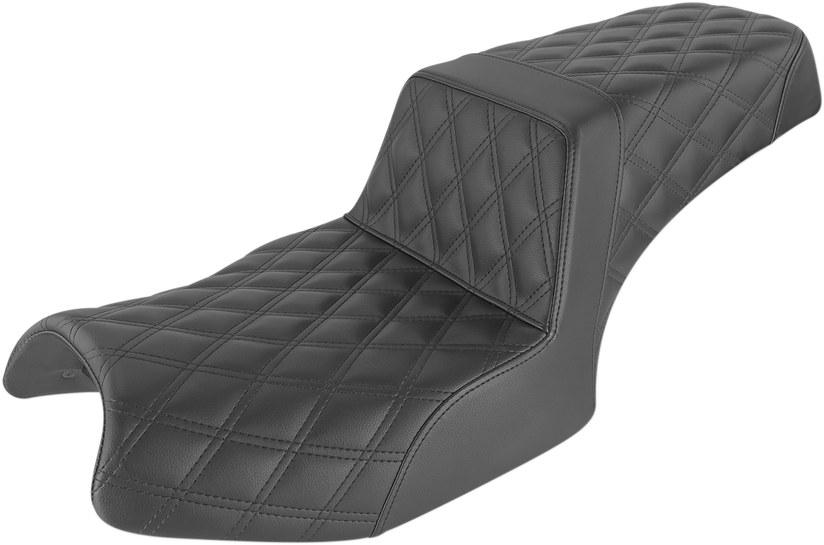 SADDLEMEN Step Up Seat - Full Lattice - Black - Challenger I20-06-175