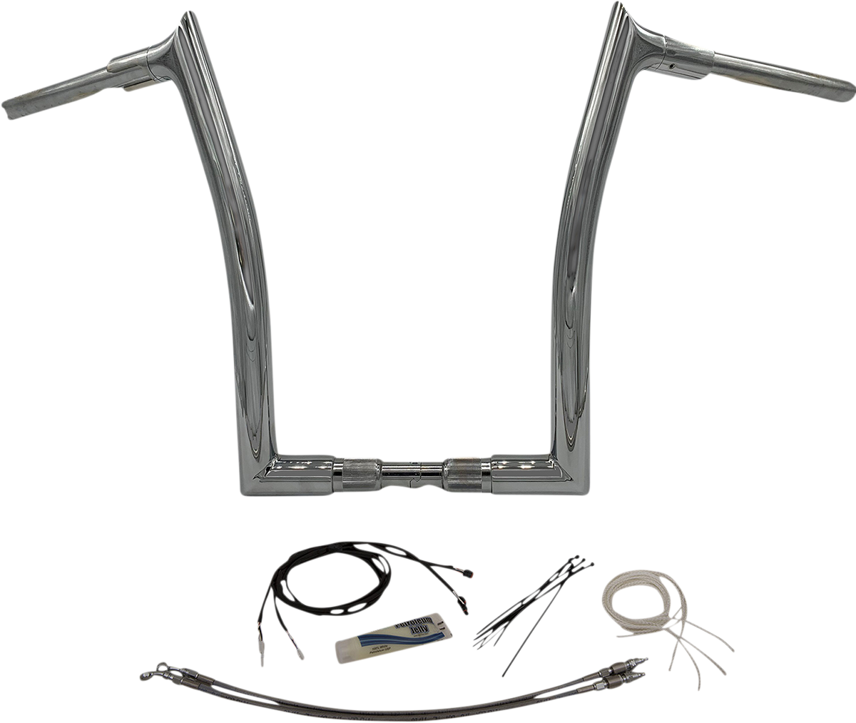 FAT BAGGERS INC. Handlebar Kit - Pointed Top - 16" - Chrome 809616