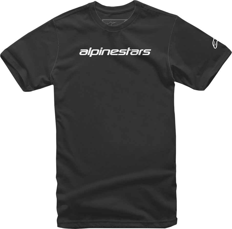 ALPINESTARS Linear Wordmark T-Shirt - Black/Gray - 2XL 12127202010112X