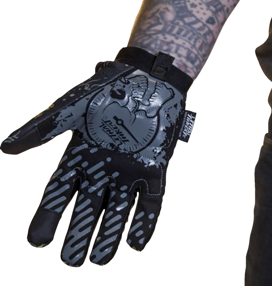 LETHAL THREAT Grease Monster Gloves - Black - Large GL15022L