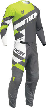 THOR Sector Checker Jersey - Gray/Acid - 4XL 2910-7600