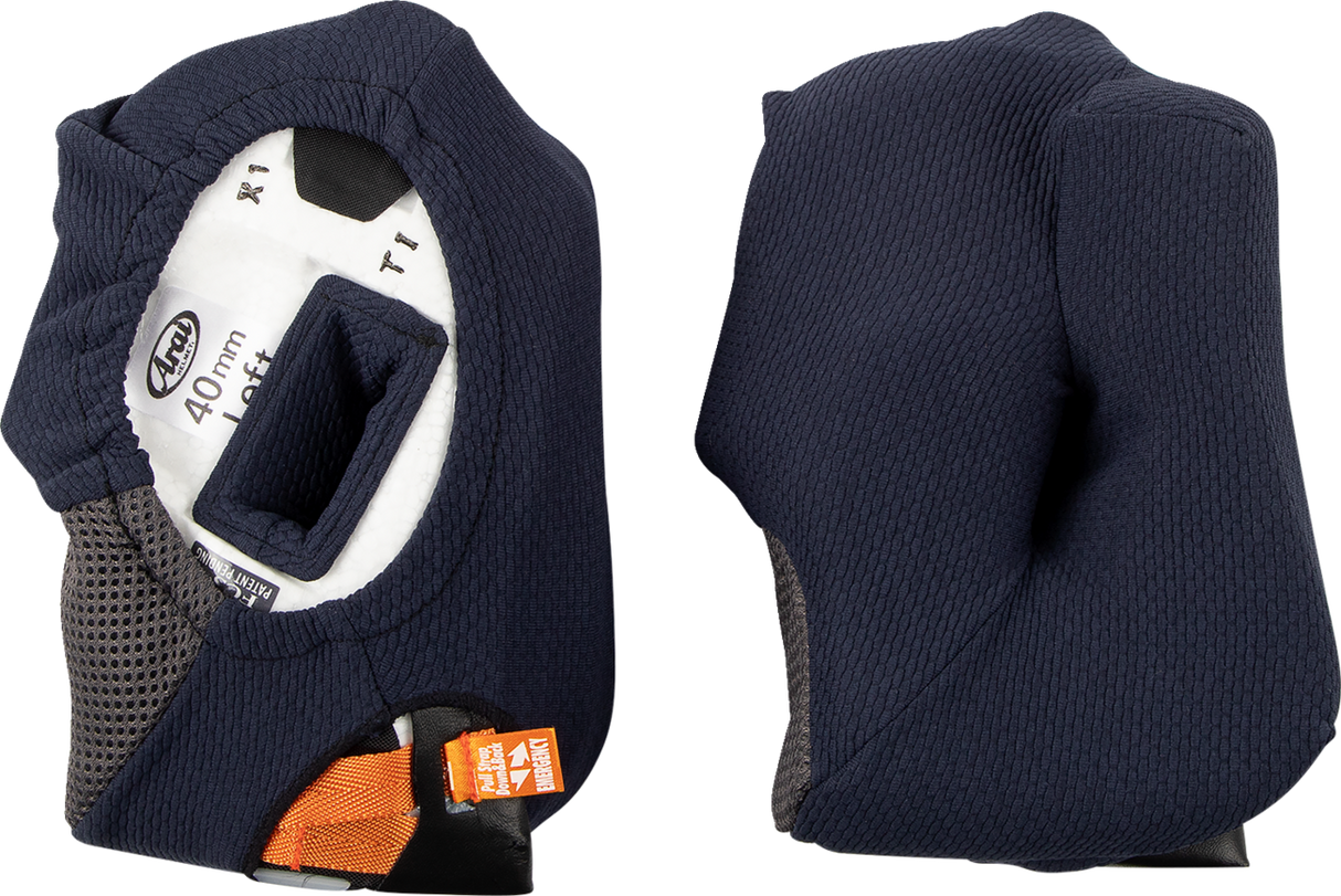 ARAI Corsair-X/Quantum-X/Signet-X Cheek Pads - 40 mm 05-5703