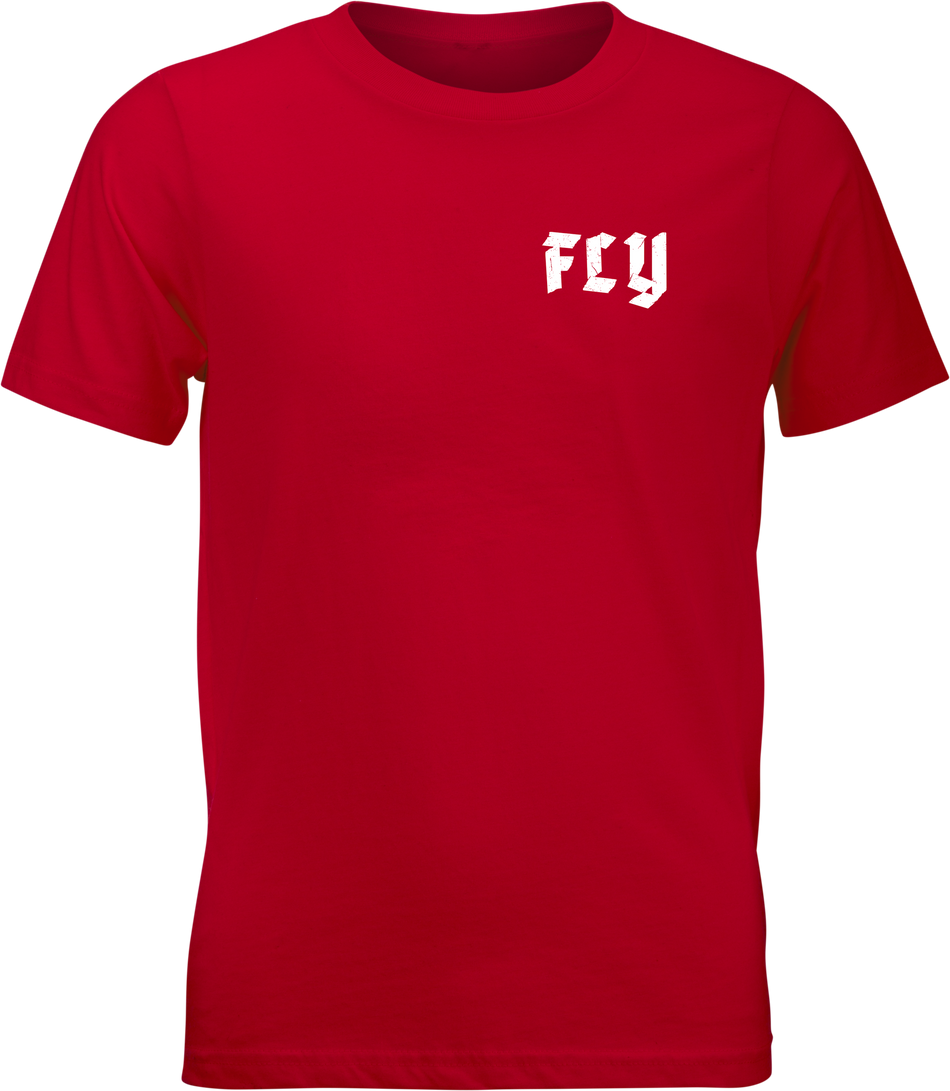FLY RACING Youth Fly Moto Mind Tee Red Yl 352-0432YL