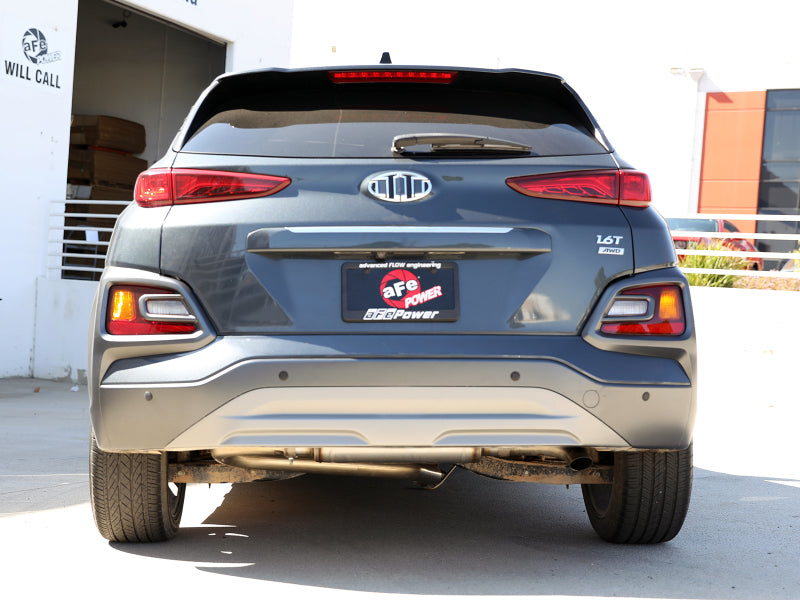 aFe Takeda 2-1/2in 304 SS Axle-Back Exhaust 18-21 Hyundai Kona L4 1.6L (t) 49-37017