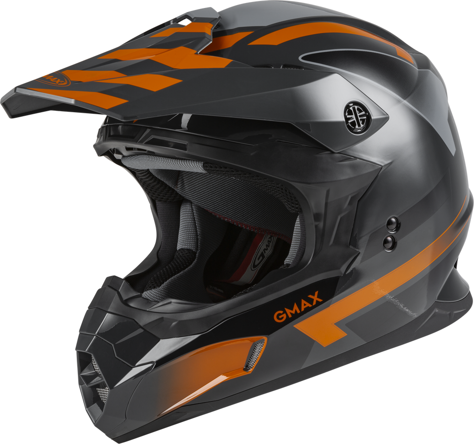 GMAX Mx-86 Off-Road Fame Helmet Dark Grey/Orange Md D3864485