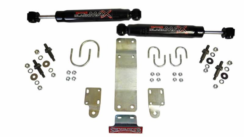 Skyjacker 2007-2017 Jeep Wrangler (JK) (Use w/ OEM Tie Rods) Dual Steering Damper Kit w/ Black Max 8204