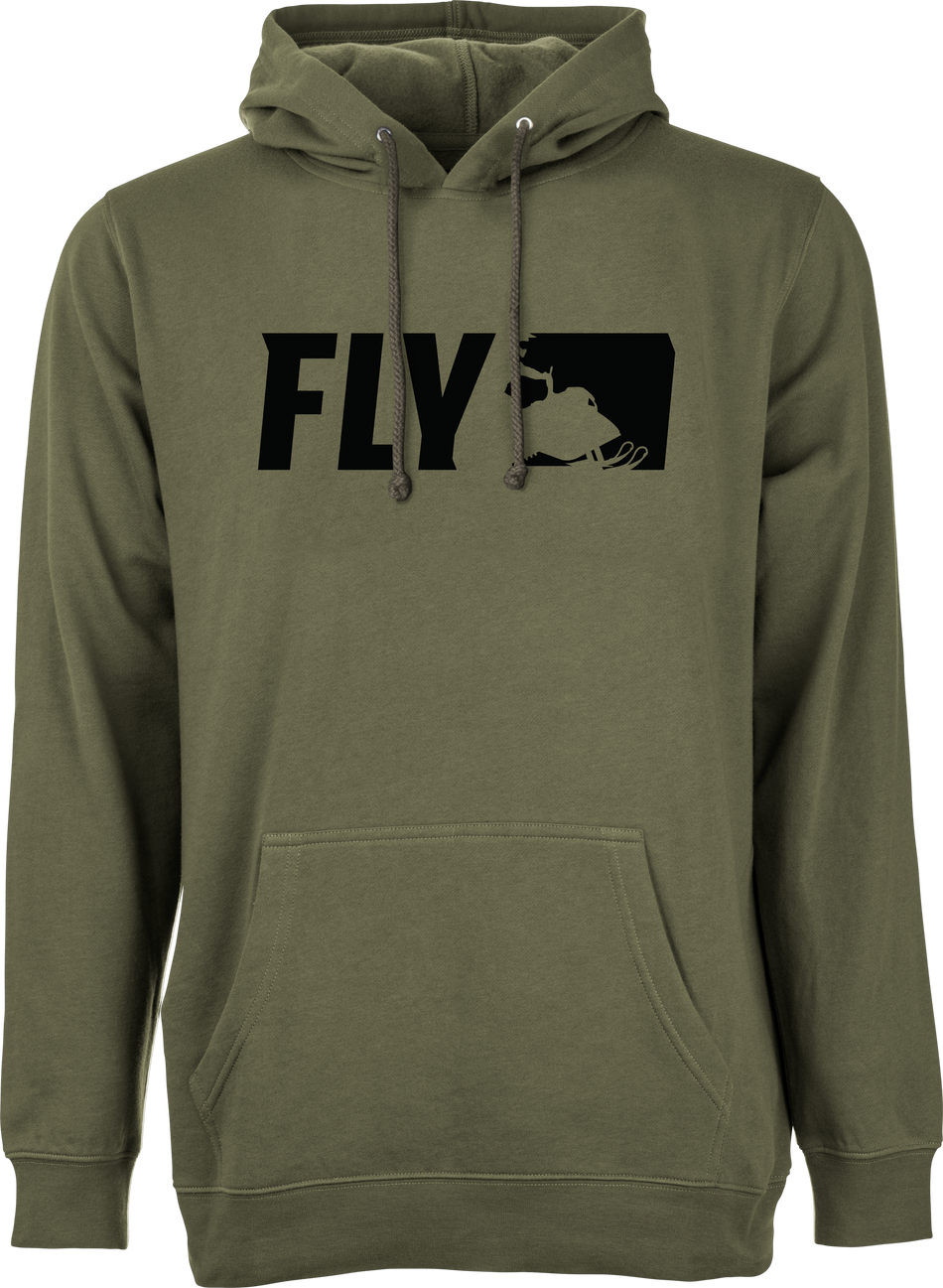 FLY RACING Fly Primary Hoodie Military Green 2x 354-01632X