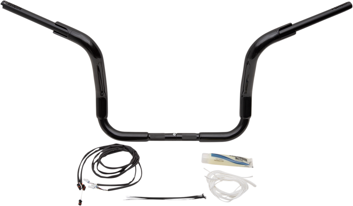 FAT BAGGERS INC. Handlebar Kit - Rounded Top - 12" - Black 809512-B