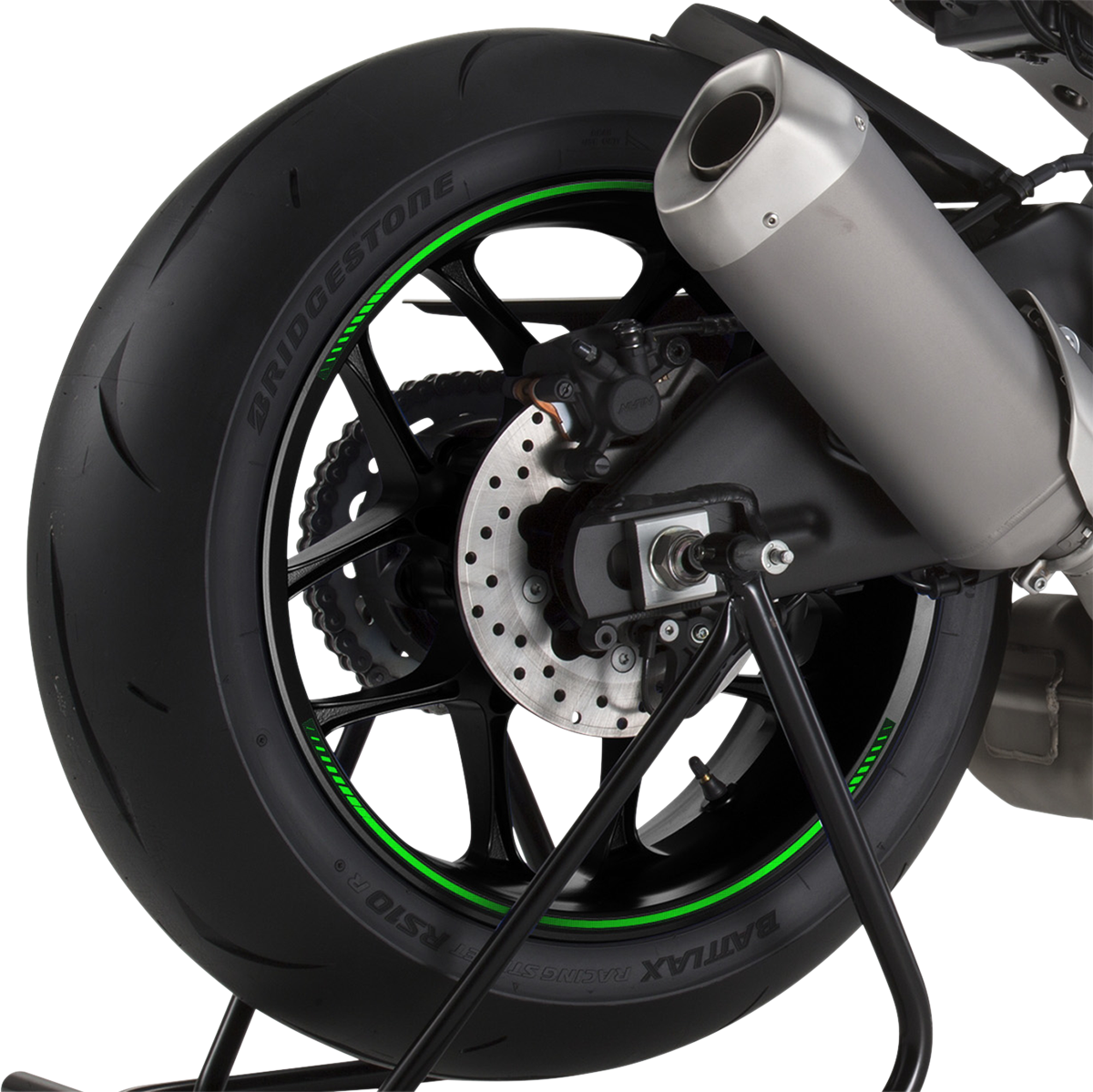 PUIG HI-TECH PARTS Rim Strips - Green 8431V