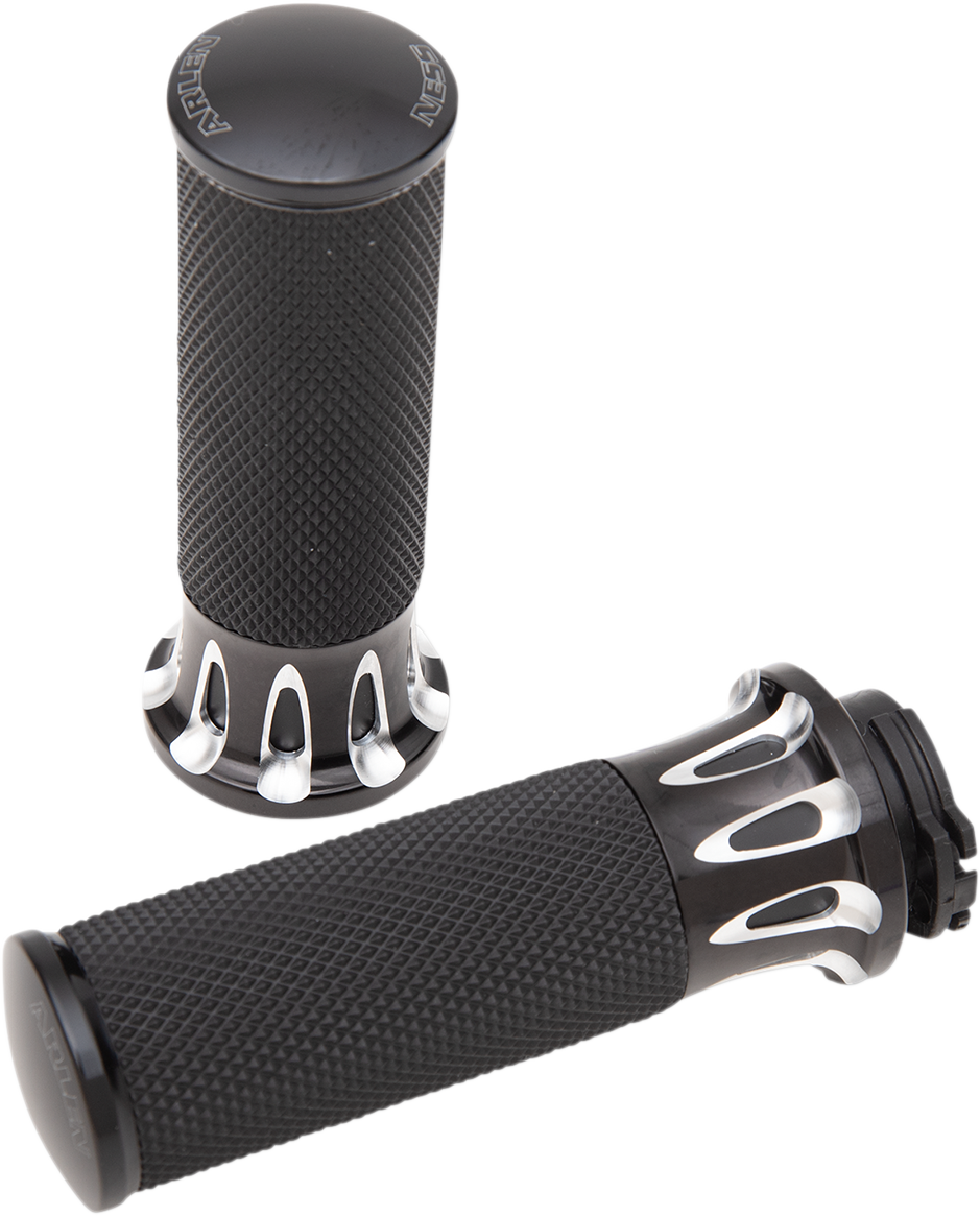 ARLEN NESS Grips - Deep Cut - Cable - Black 07-317