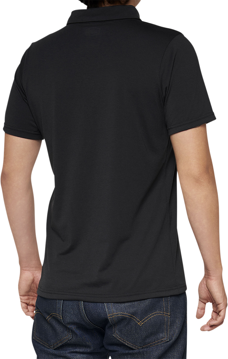 100% Corpo Polo Shirt - Black/White - 2XL 35019-011-14