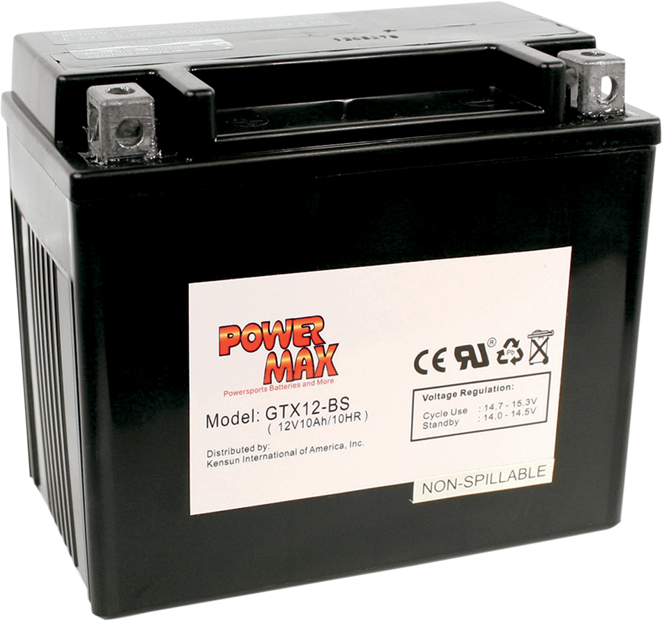 POWER MAX Battery - YTX12-BS GTX12-BS