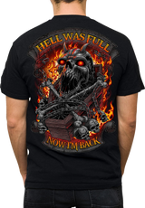 LETHAL THREAT Hell Was Full T-Shirt - Black - Large LT20901L