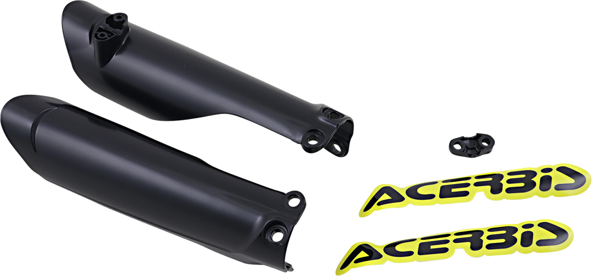 ACERBIS Lower Fork Covers for Inverted Forks - Black 2791510001