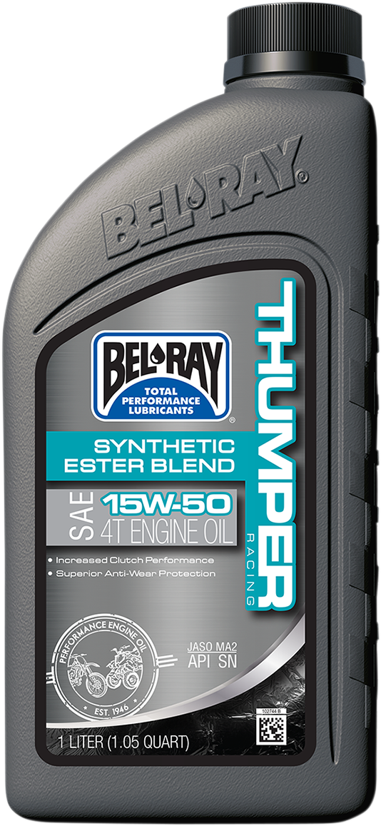 BEL-RAY Thumper Synthetic Blend 4T Oil - 15W-50 - 1L 99530-B1LW