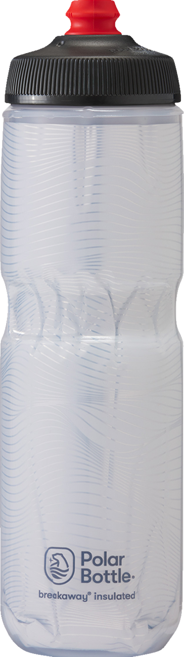 POLAR BOTTLE Breakaway Insulated Bottle - Bolt - White/Silver - 24 oz. INB24OZ14
