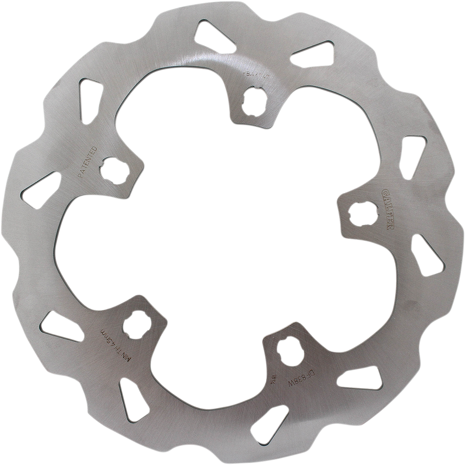 GALFER Wave Brake Rotor Front Solid Mount SEMI-FLOATING,NO PINS DF838W