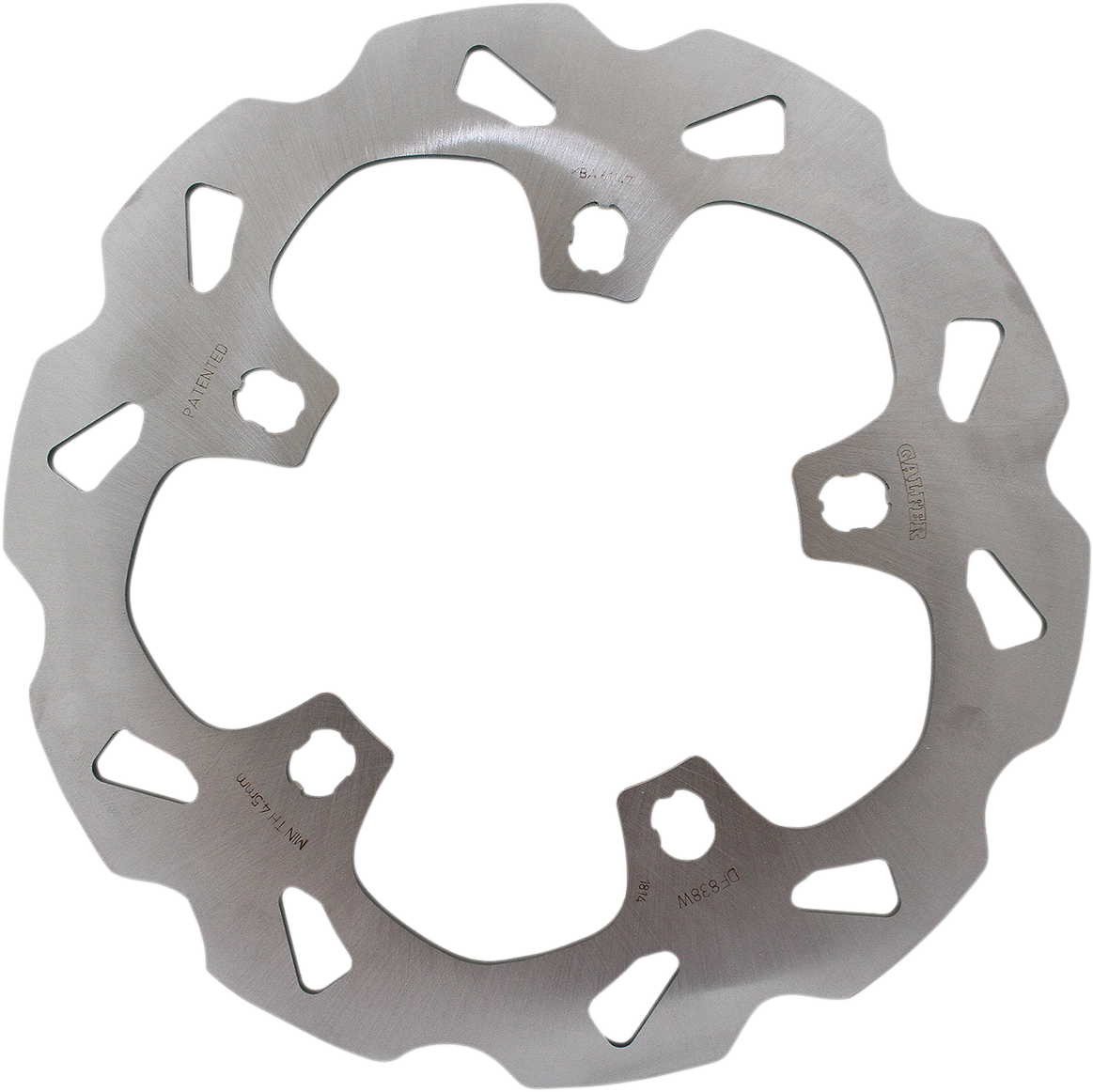 GALFER Wave Brake Rotor Front Solid Mount SEMI-FLOATING,NO PINS DF838W