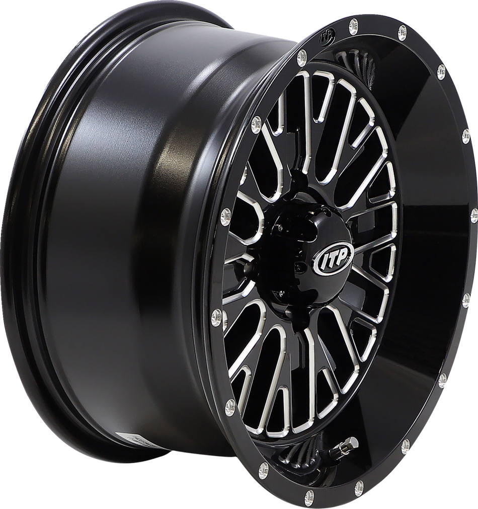 ITP Wheel - Momentum - Front/Rear - Black/Milled - 14x7 - 4/110 - 4+3 (+10 mm) 1422734731B