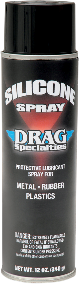 DRAG SPECIALTIES Silicone Spray - 12 oz. net wt. - Aerosol SP077DRAG