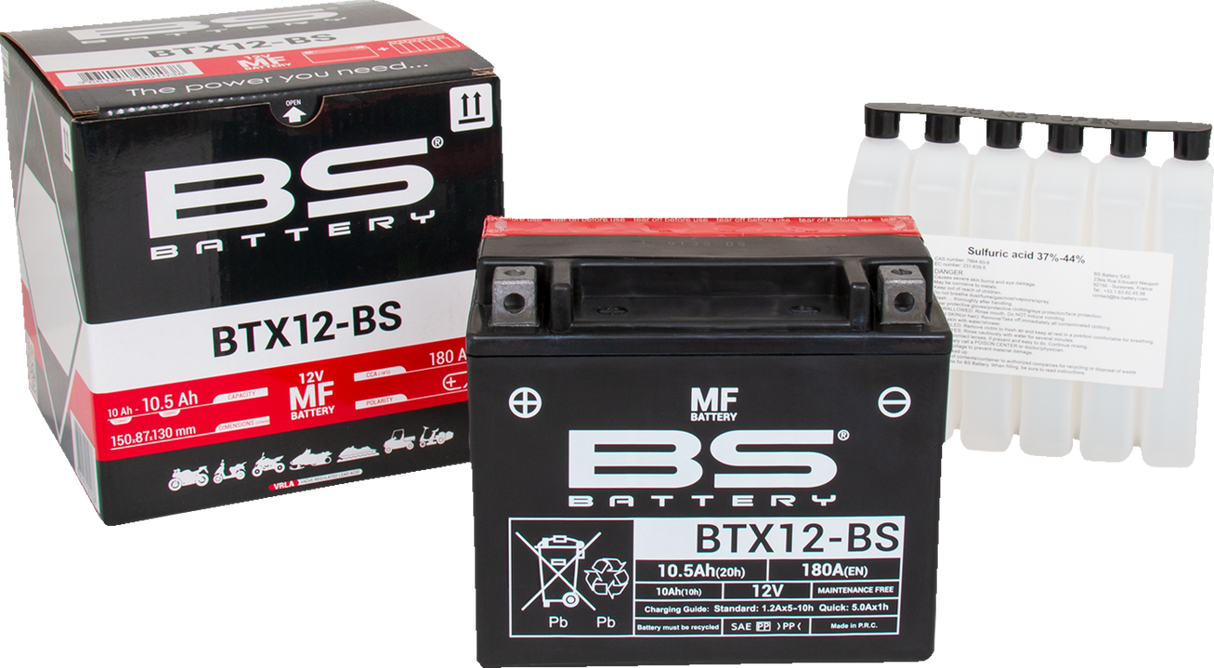 BS BATTERY Battery - BTX12-BS (YTX) 300603