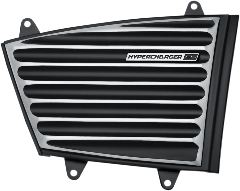 KURYAKYN Hypercharger ES Cover - Chrome/Black 9369