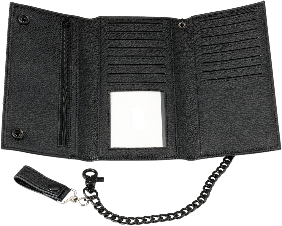 Z1R Z1R Leather Wallet - Black - Long 3070-1119