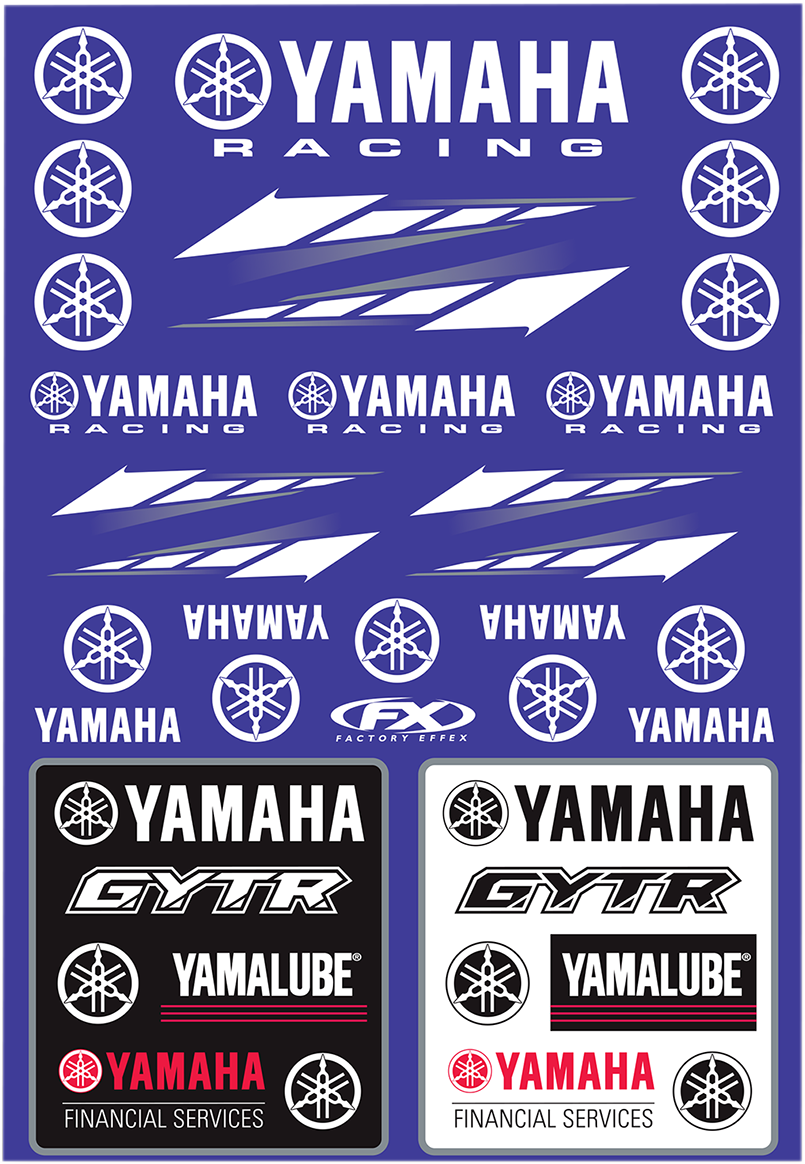 Kit de calcomanías FACTORY EFFEX - Yamaha Racing 22-68232 