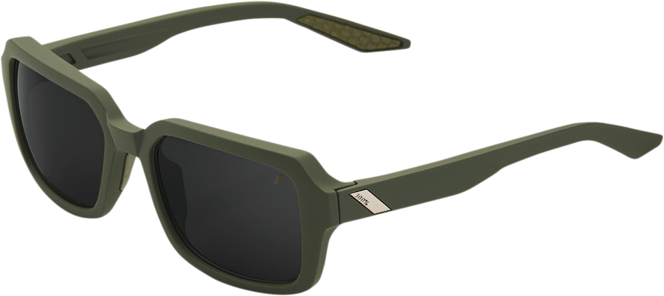 100% Rideley Sunglasses - Green - Black 61044-265-01