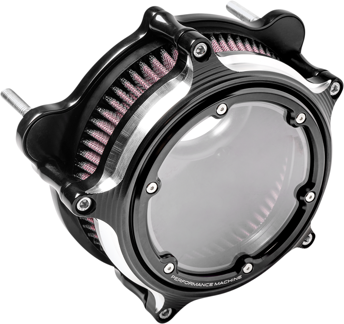 PERFORMANCE MACHINE (PM) Vision Air Cleaner - Contrast Cut - Touring/Softail 0206-2158-BM