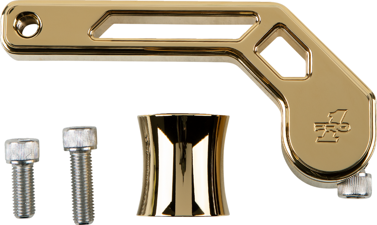 PRO-ONE PERF.MFG. T-Rex Shorty Shifter Arm - Gold - '88-'22 FL 500775TIN