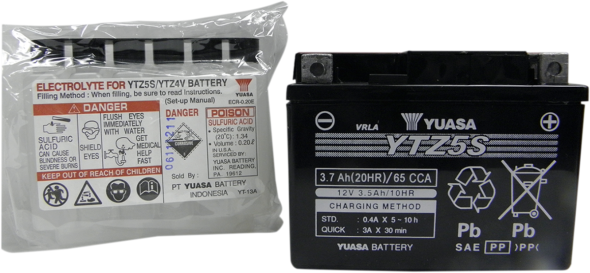 YUASA AGM Battery - YTZ5S-BS YUAM62TZ5