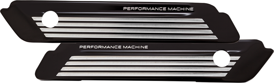 PERFORMANCE MACHINE (PM) Saddlebag Hinge Covers - FLT - Contrast Cut 0200-2007-BM