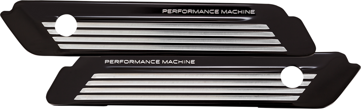 PERFORMANCE MACHINE (PM) Satteltaschen-Scharnierabdeckungen - FLT - Contrast Cut 0200-2007-BM 