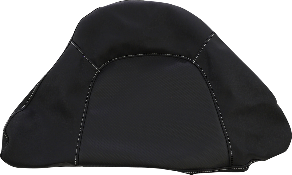 SADDLEMEN Tour-Pak Backrest Pad Cover - Carbon Fiber - Black 01-11884CF